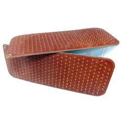 Дошка Садху для стояння на цвяхах з люверсами, шкіра, ручна робота, крок 1 см