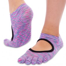Шкарпетки для йоги Planeta меланж, с закритими пальцями