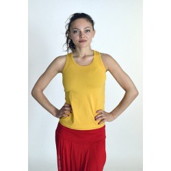 Йога майка "Нади" с рисунком на спине, желтый