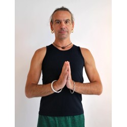 Майка "YOGA MAN", темно-синя