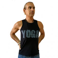 Майка мужская "Yoga Кобра", черная