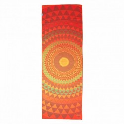 Йога полотенце Оранж Орбит (Orange Orbit) 61см*183см* 1мм (500г), Бодхи