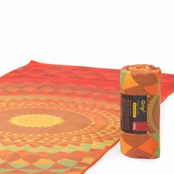 Йога полотенце Оранж Орбит (Orange Orbit) 61см*183см* 1мм (500г), Бодхи