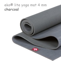 Легкий йога мат eKO lite, Charcoal, 61см*173см*4мм, Мандука