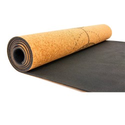 Йога мат пробковый "Лунный цикл"  61см*183см*4мм, Китай