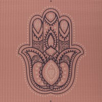 Йога мат ЛИЛА HAMSA HAND (The Leela Collection) 60см*183см*4,5мм, Бодхи