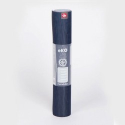 Легкий йога мат eKO lite, MIDNIGHT dark blue, 61см*173см*4мм, Мандука