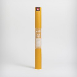 Легкий йога мат eKO SuperLite, GOLDEN yellow, 61см*173см*1.5мм, Мандука