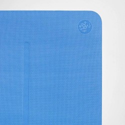 Йога коврик для начинающих WELCOME MAT, pure blue, 61см*172см*5мм, Мандука