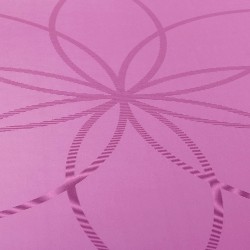Каучуковый йога мат Феникс (Phoenix) 66см*185см*4мм, лиловый Living Flower, Бодхи