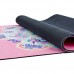 Йога мат каучуковый Тройной оберег (розовый) 61см*183см*3мм, Китай фото